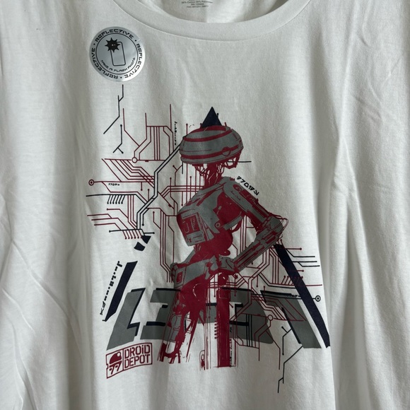 NWT DisneyPark Star Wars 2X reflective T-Shirt - Picture 3 of 9